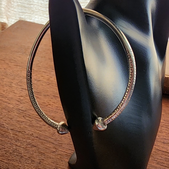 Sterling silver unisex bangle - Picture 5 of 8